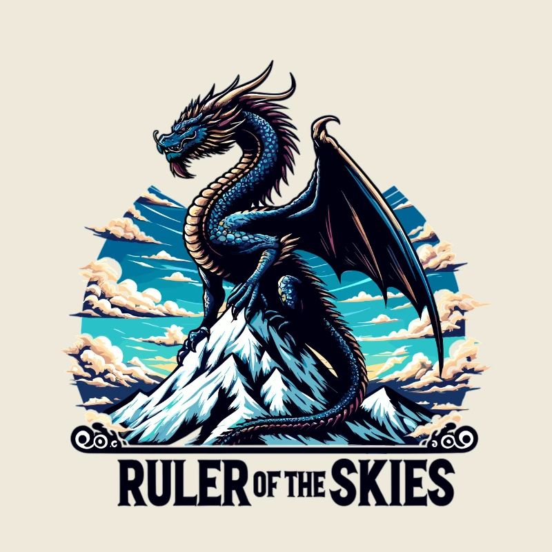 Drachenhimmel über Bergkette