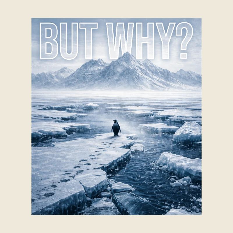 But Why Penguin Meme Existential Sad Humor Mood