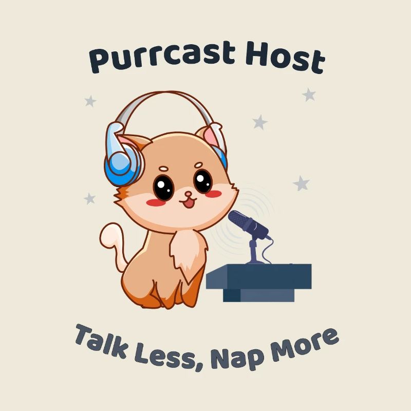 Animateur Purrcast – Parle Moins, Fais plus de sieste Chat
