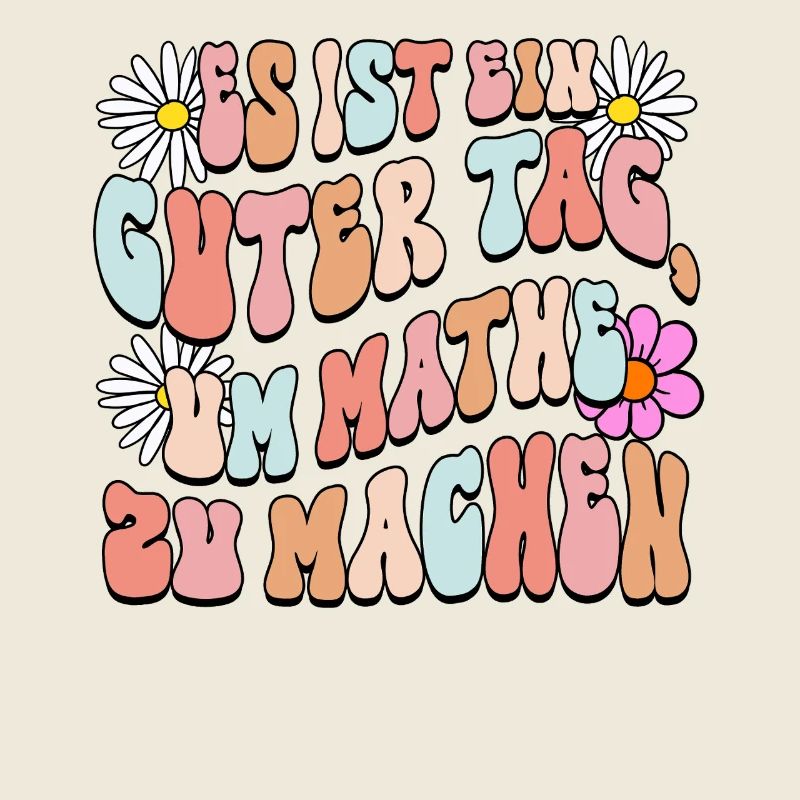 Good Day Rétro Typographe avec des fleurs
