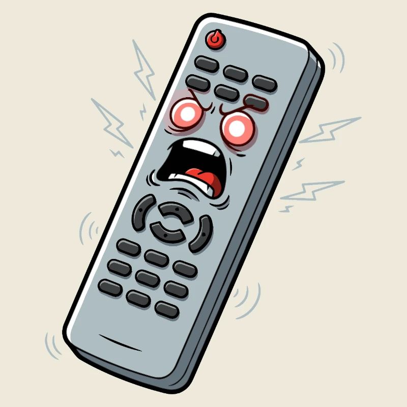 Screaming Remote Control Cartoon