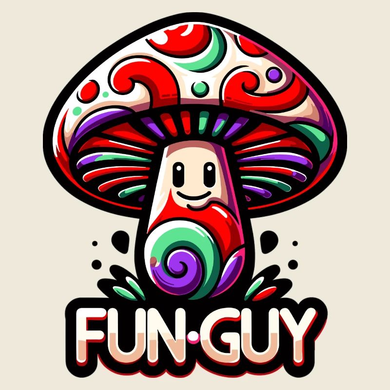 Psychedelischer Pilz Fun Guy