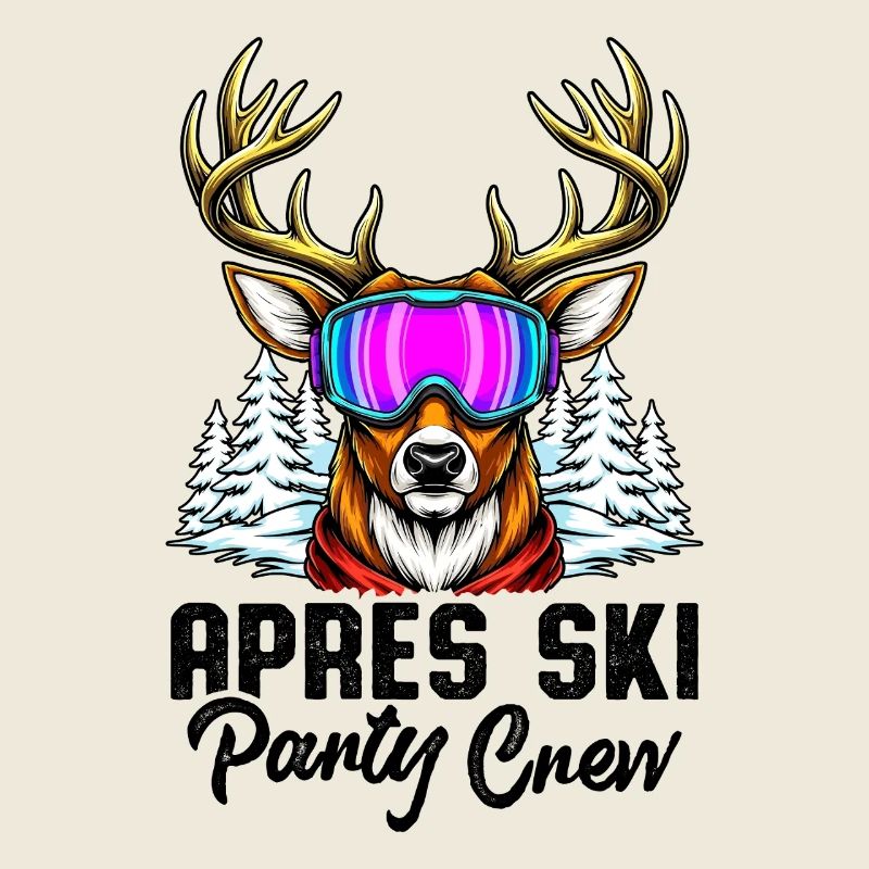 Équipe de fête après ski