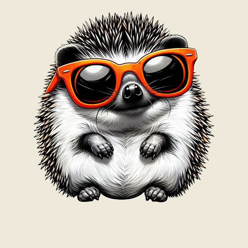 Igel Mit Sonnenbrille Igel Sarkasmus Tierliebhaber