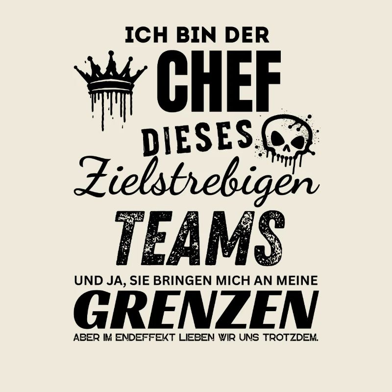 Stolzer Chef des Zielstrebigen Teams Chef Geschenk