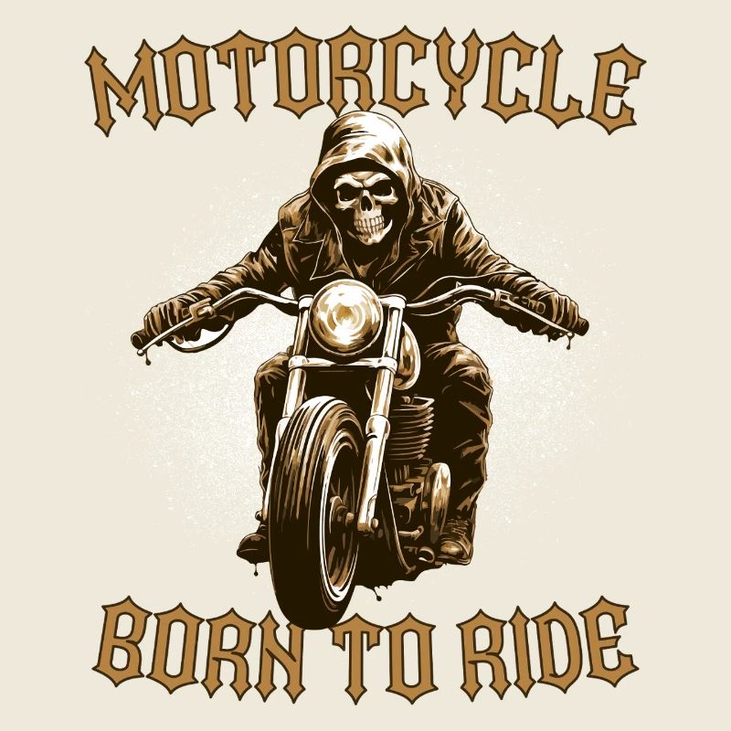 Motorrad Vintage alter Mann Biker
