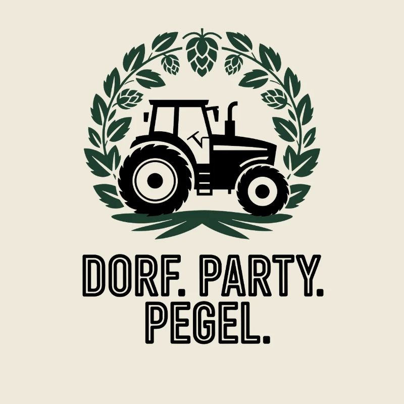  DORF. PARTY. PEGEL. Traktor Dorfkinder Bauern