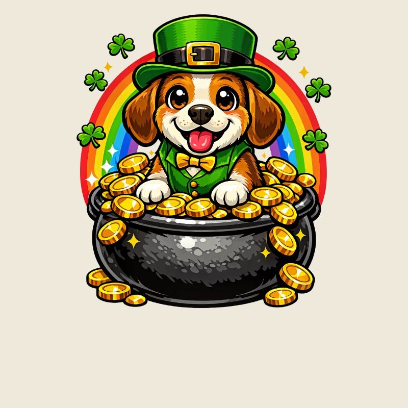 Beagle Leprechaun Jour de la Saint-Patrick