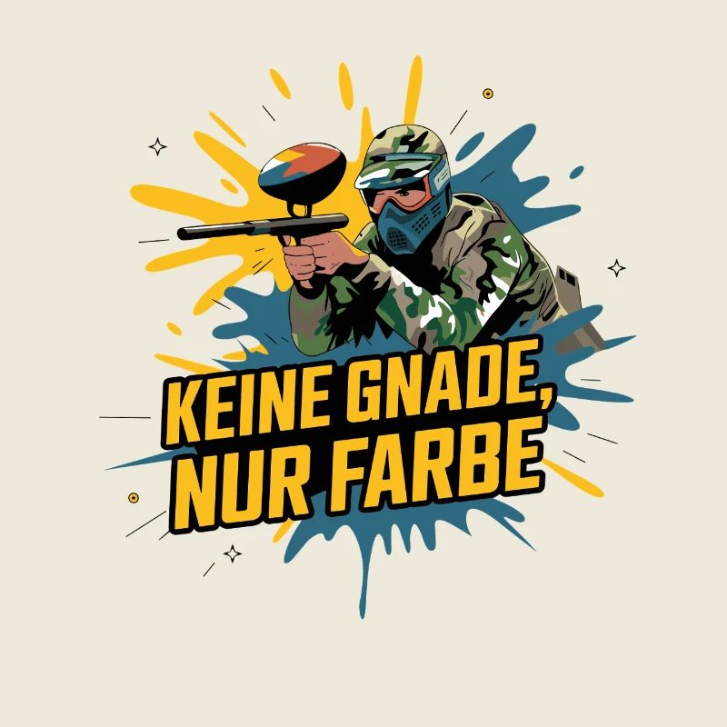 Pas de pitié, seulement colorer la phrase drôle de paintball