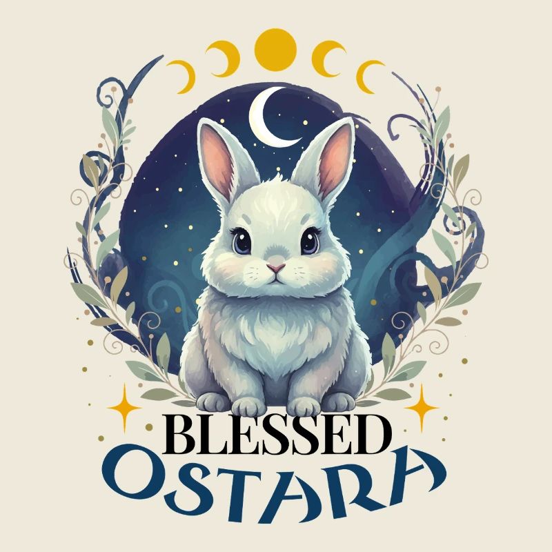Joyeuses Pâques Ostara Lapin Païen
