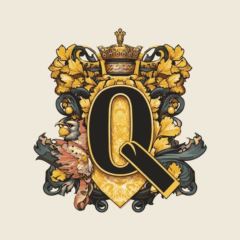 Q Letter Name Crown