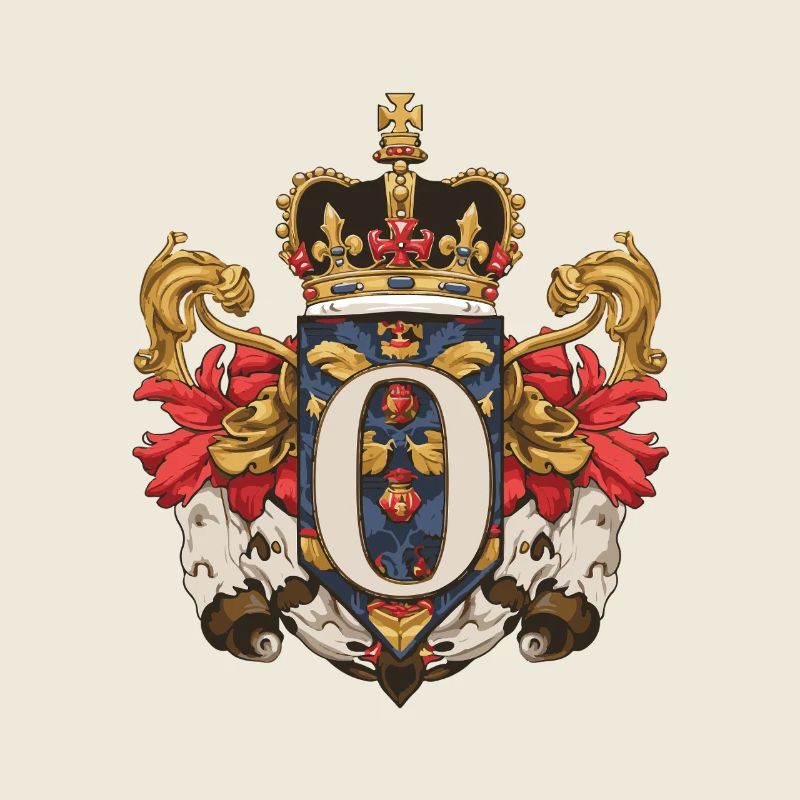 O Buchstabe Name Krone