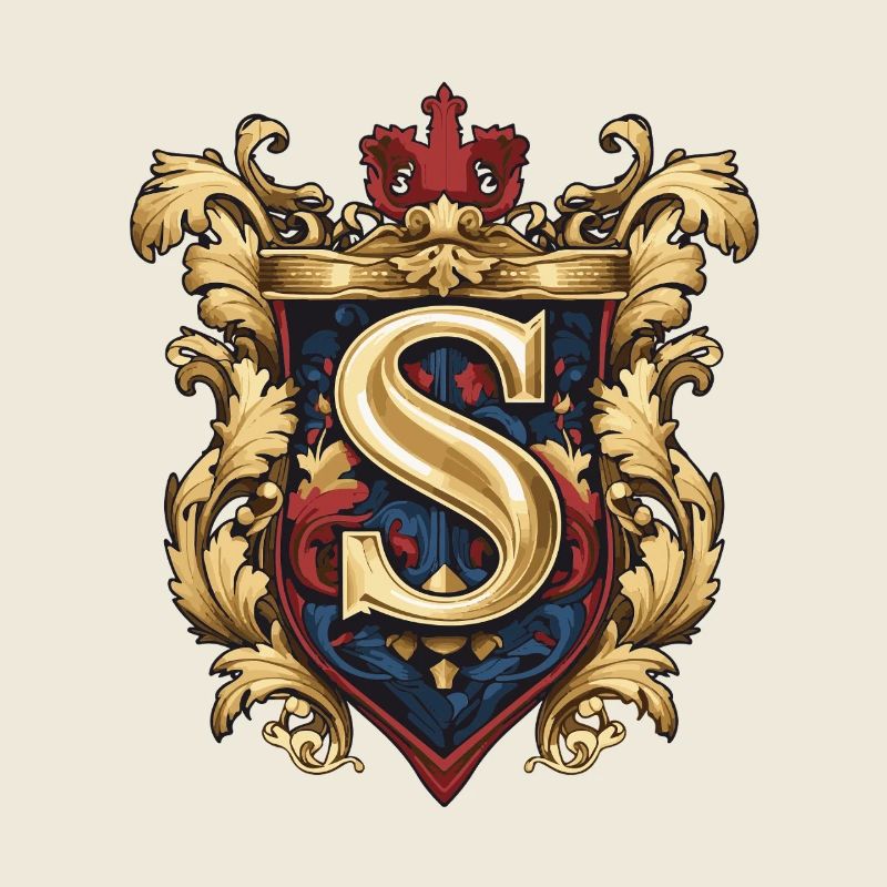 S Buchstabe Name Krone