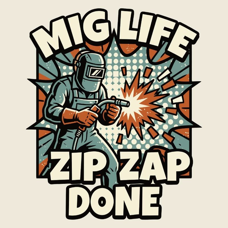 WELD MODE ZIP ZAP DONE Saying