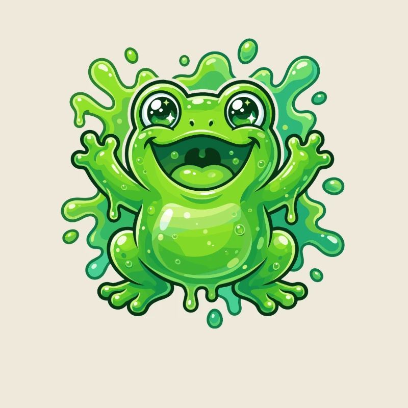 Fröhlicher Frosch Spritz
