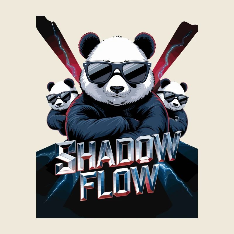 Shadow Flow Panda Crew with cool sunglasses