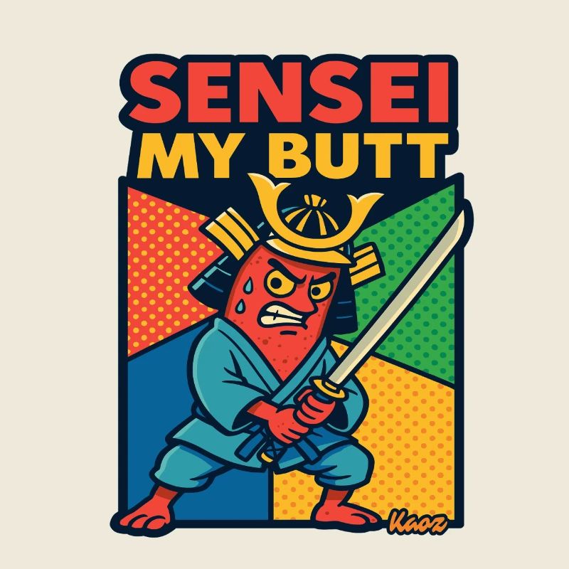 Sensei My Butt Samurai Cartoon