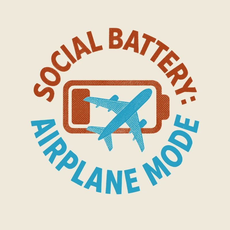 Batterie sociale vide | Introverti voyageur