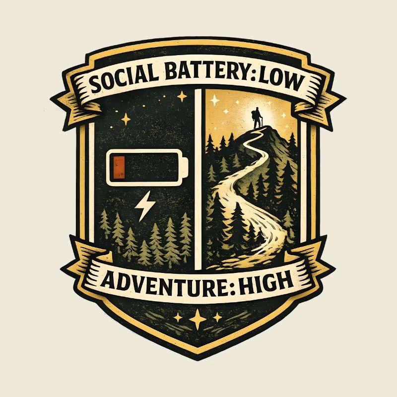 Soziale Batterie leer | Abenteuer hoch
