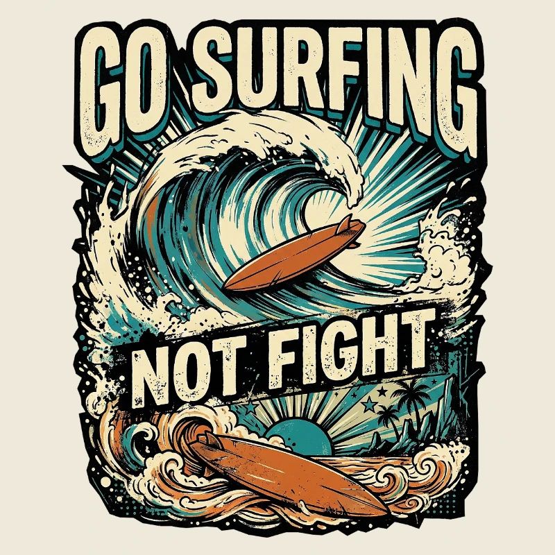 Surfing against war for peace