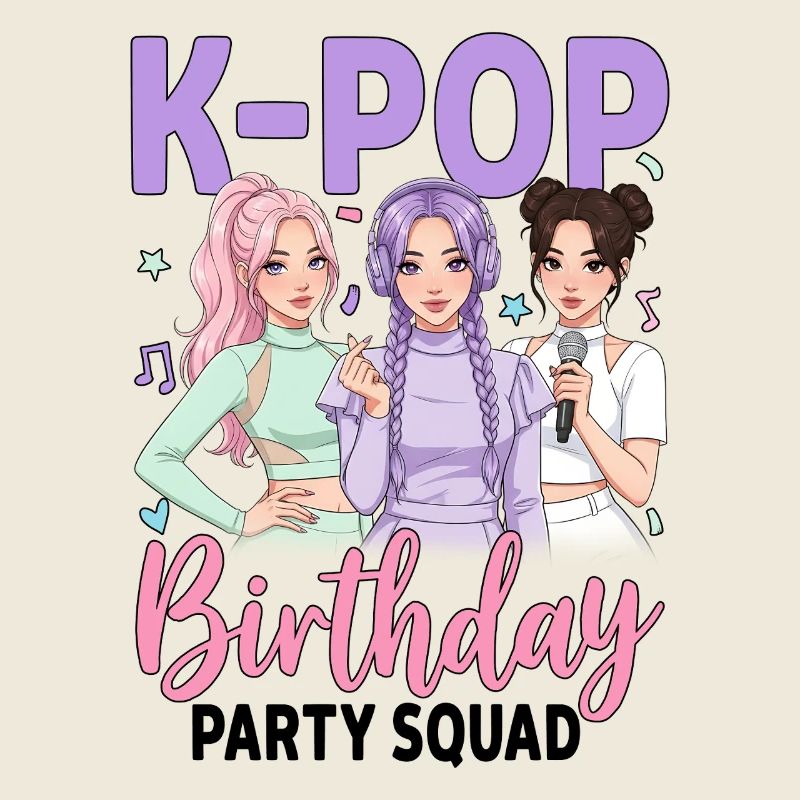 Équipe de fête d’anniversaire K Pop