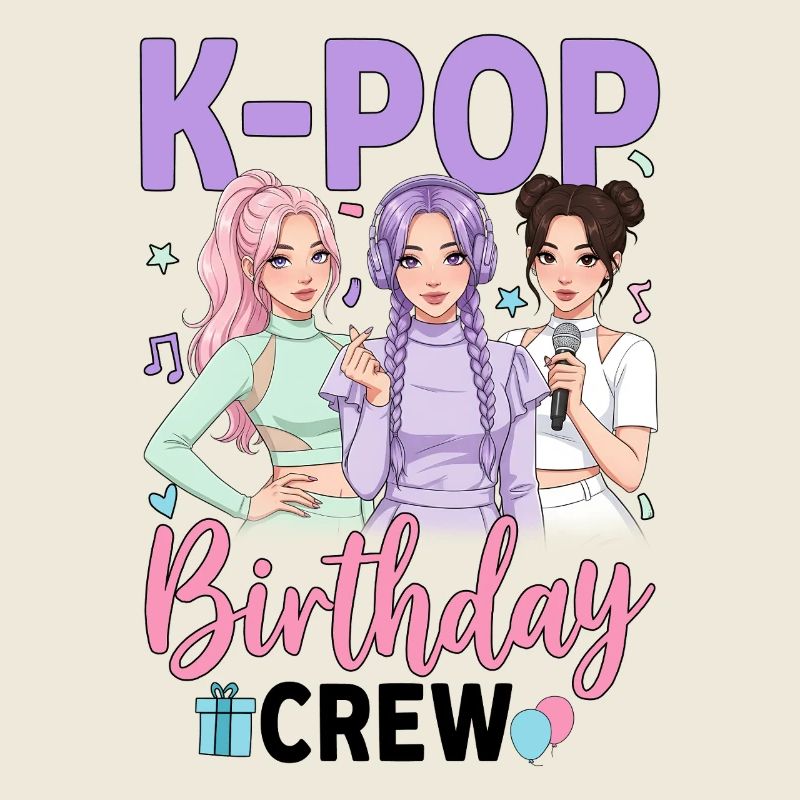 Équipe de fête d’anniversaire K Pop