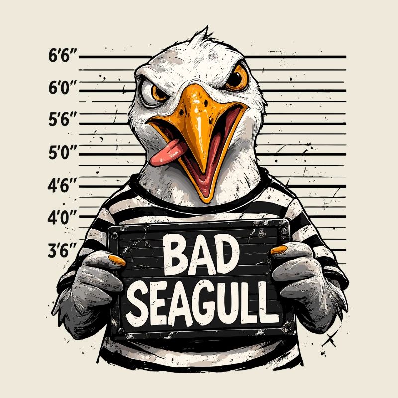 Evil Seagull Saying North German Humor