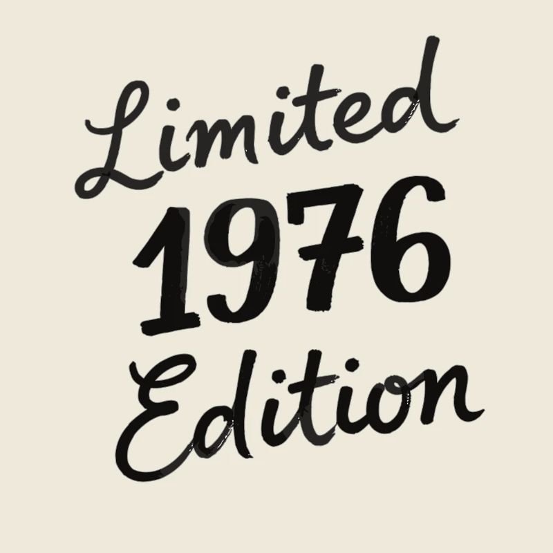 Vintage 1976 Geburtstag Script Edition