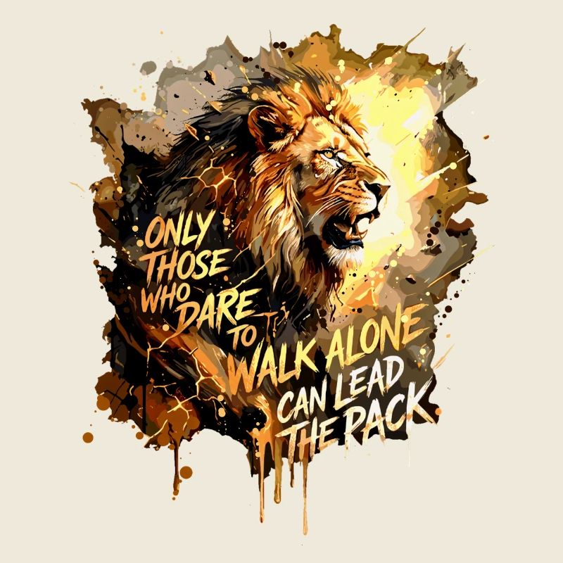 Löwe Motivation Lead The Pack Spruch