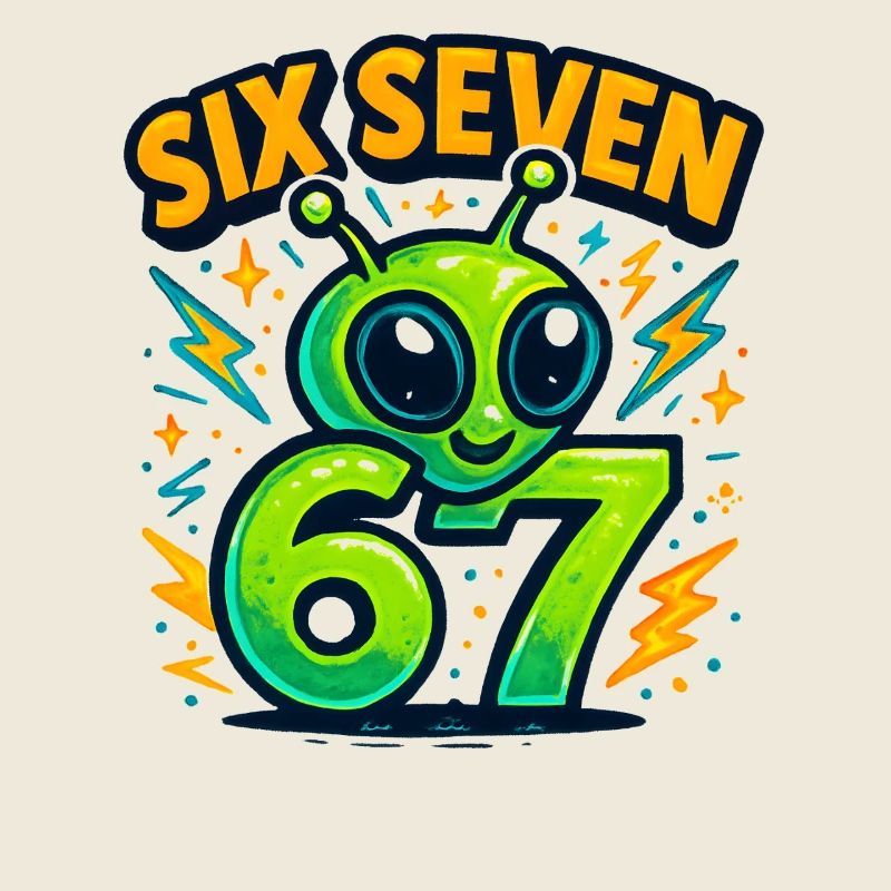 Six Seven 67 Italian Brainrot Alien Humor Funny