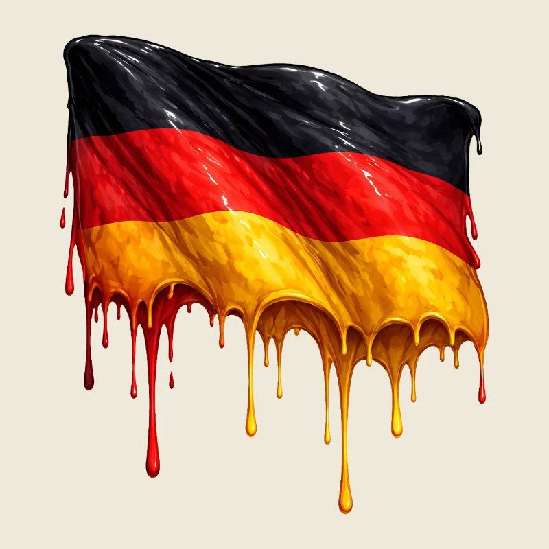 German Flag Colorful Color