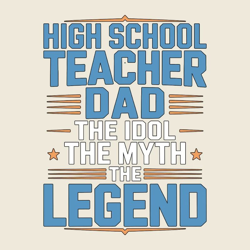 Professeur de lycée Papa Le professionnel de l’enseignement