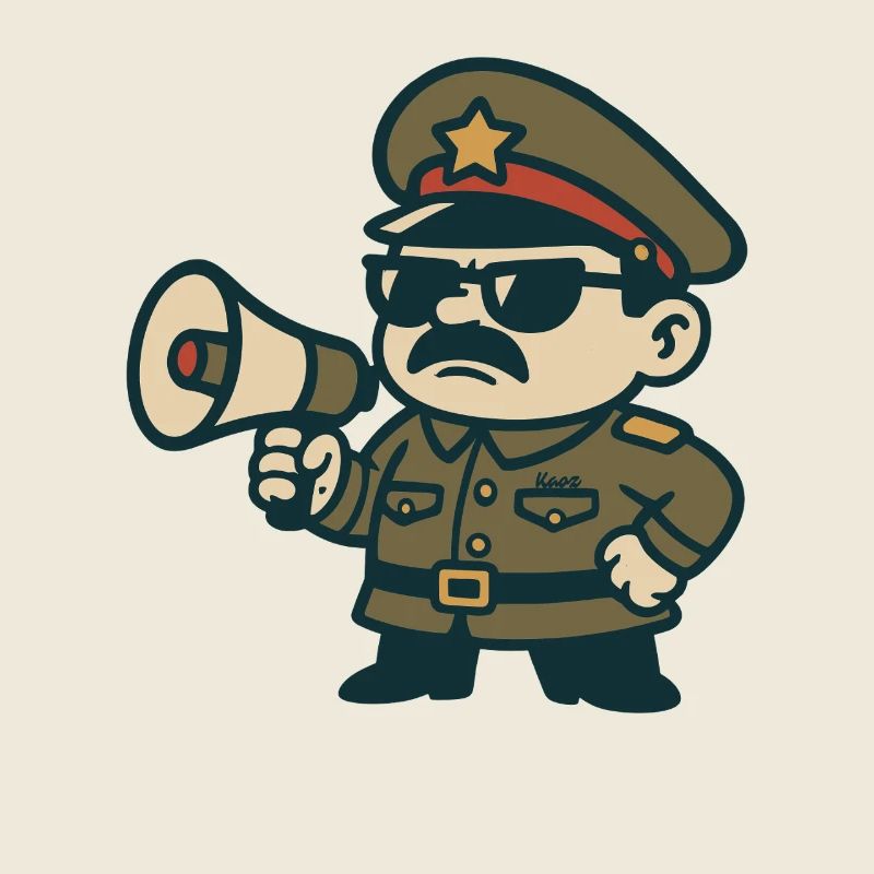 Retro Sergeant Megaphone