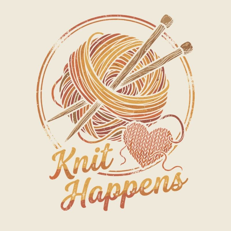 Conception de tricot en forme de cœur