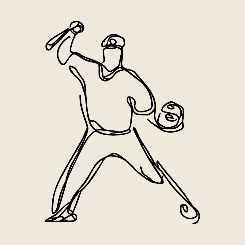 Baseball Player Drawing