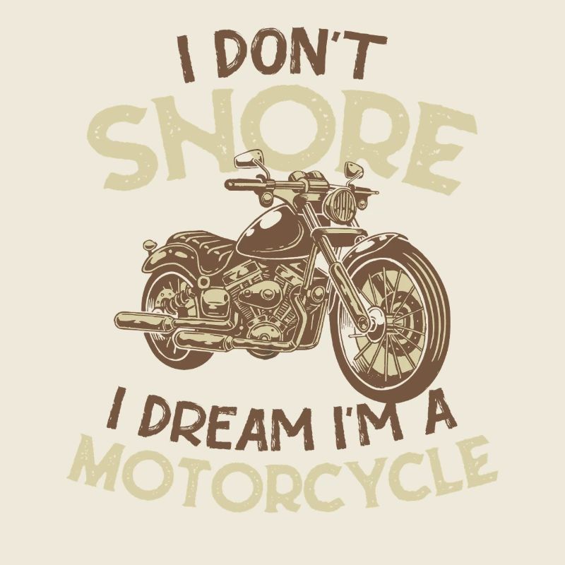 Ich schnarche nicht, ich träume, ich bin ein Motorrad