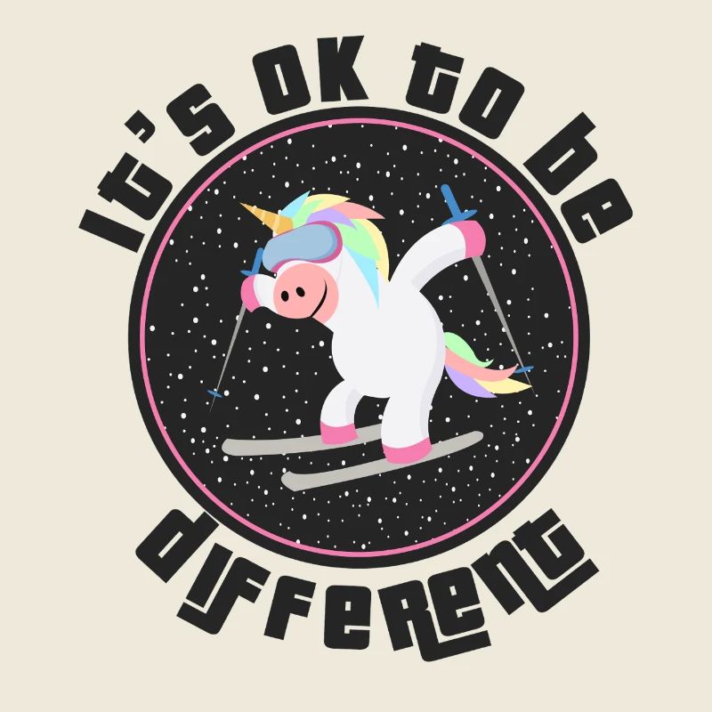 C’est normal d’être un autre licorne en ski