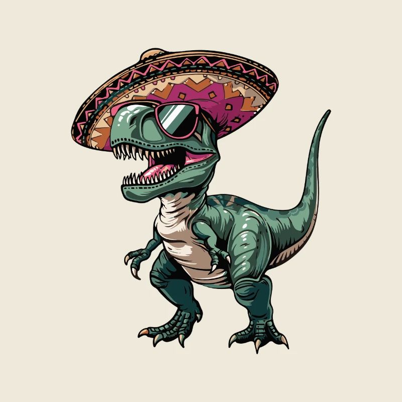 Sombrero drôle de dinosaure T-Rex