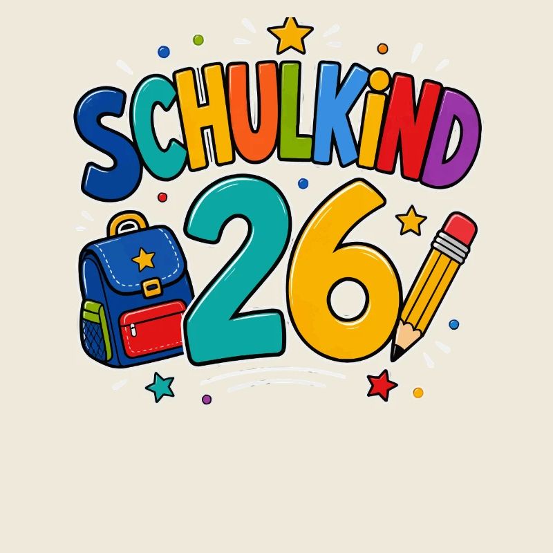 Schulkind 26 bunte Schulzeit