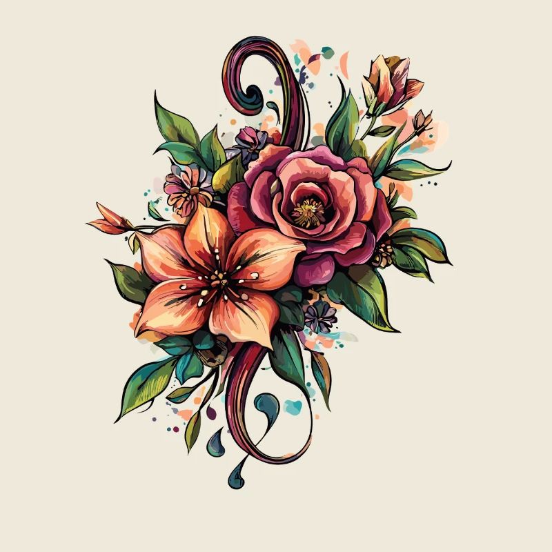 Splendeur florale en un tourbillon de couleurs