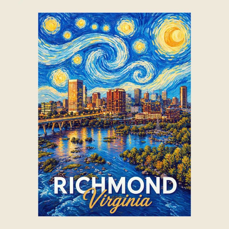 Richmond Starry Skyline Virginia