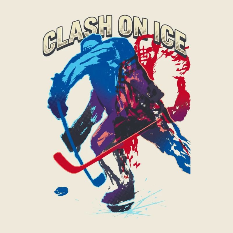 Retro Eishockeyspieler Clash 