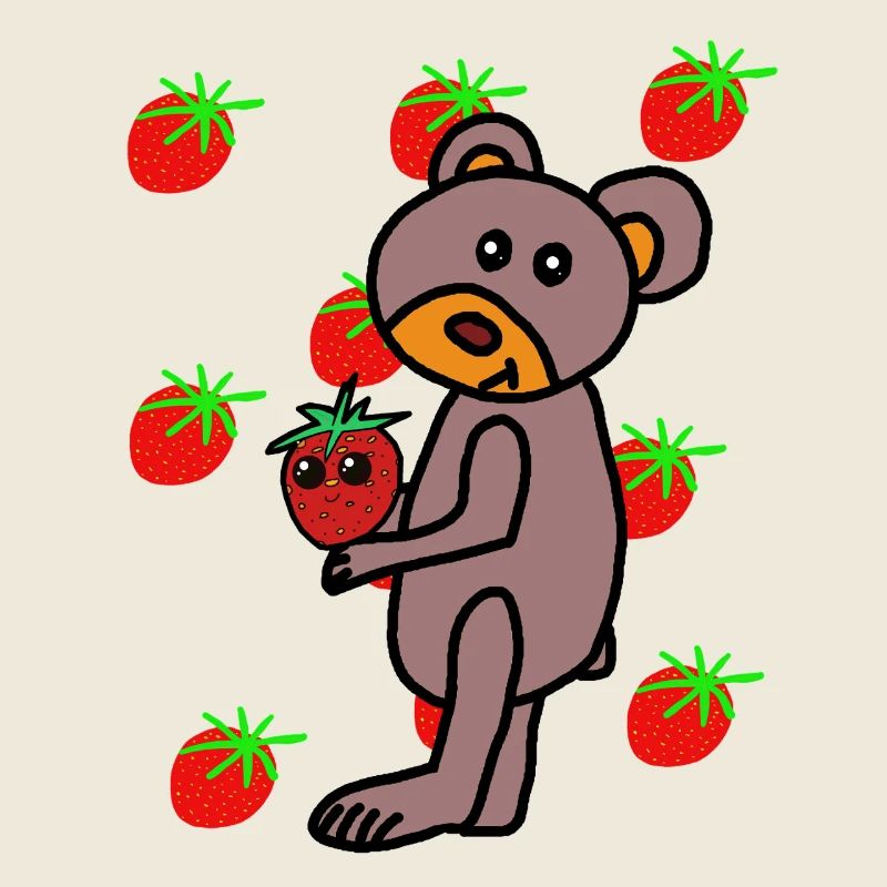 Erdbeere Teddy Kinder Bär 