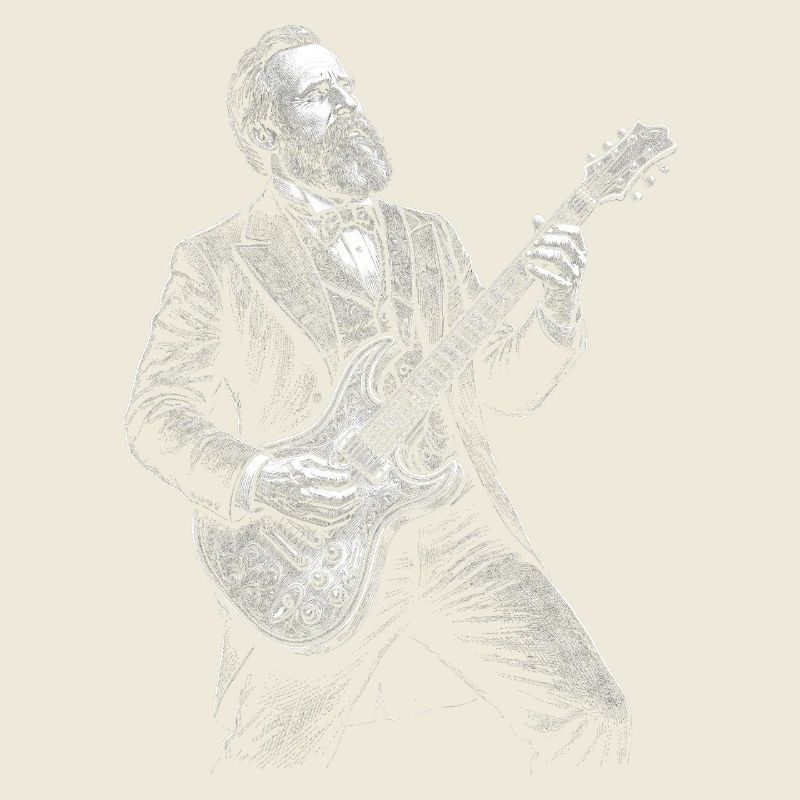 Rutherford B. Hayes Playing Guitar