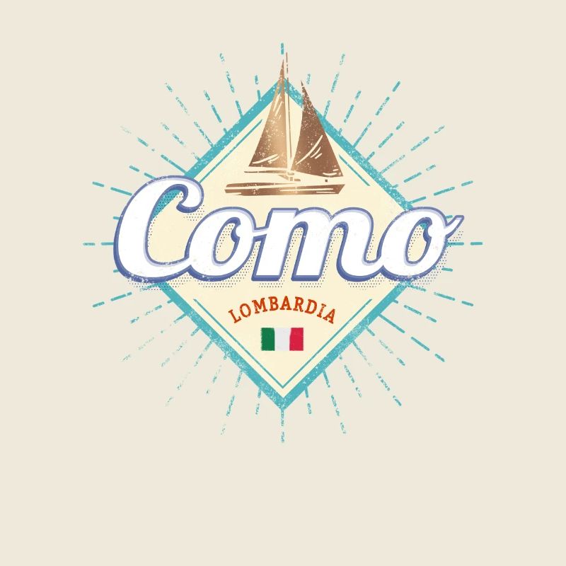Como in der Lombardei Italien Retro Souvenir