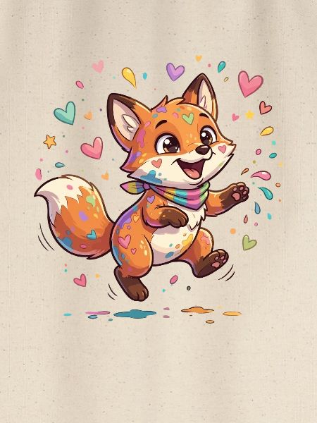 Liebenswerter Regenbogenfuchs