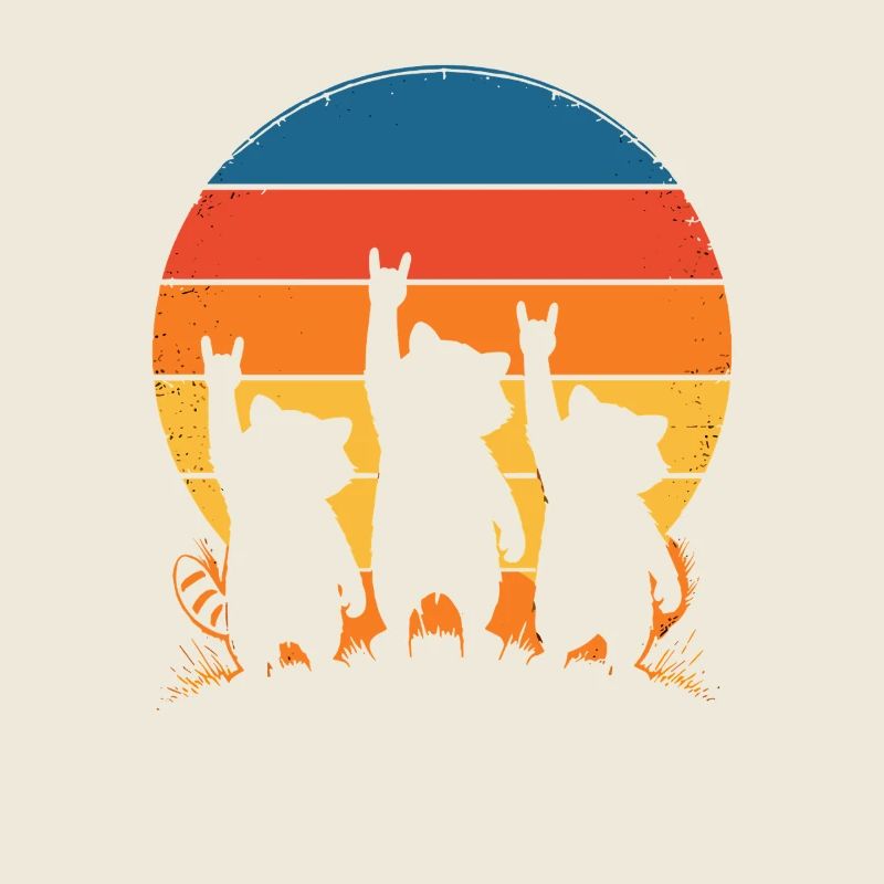 Sunset Dogs Silhouette Punk