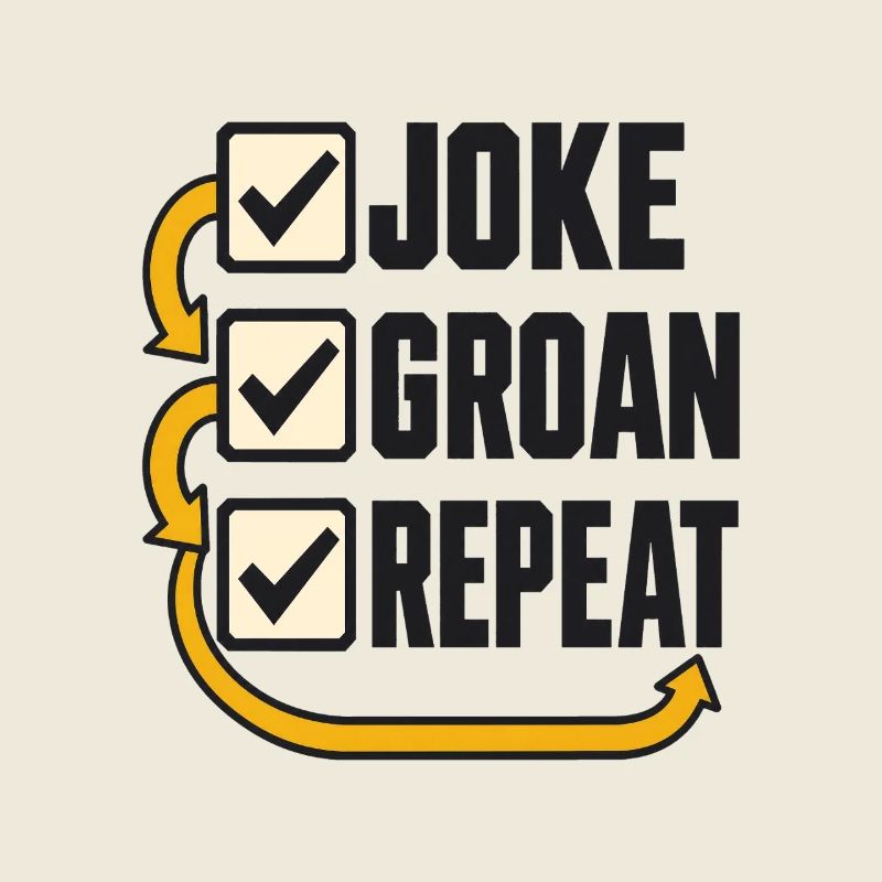 Checklist Joke Groan Repeat