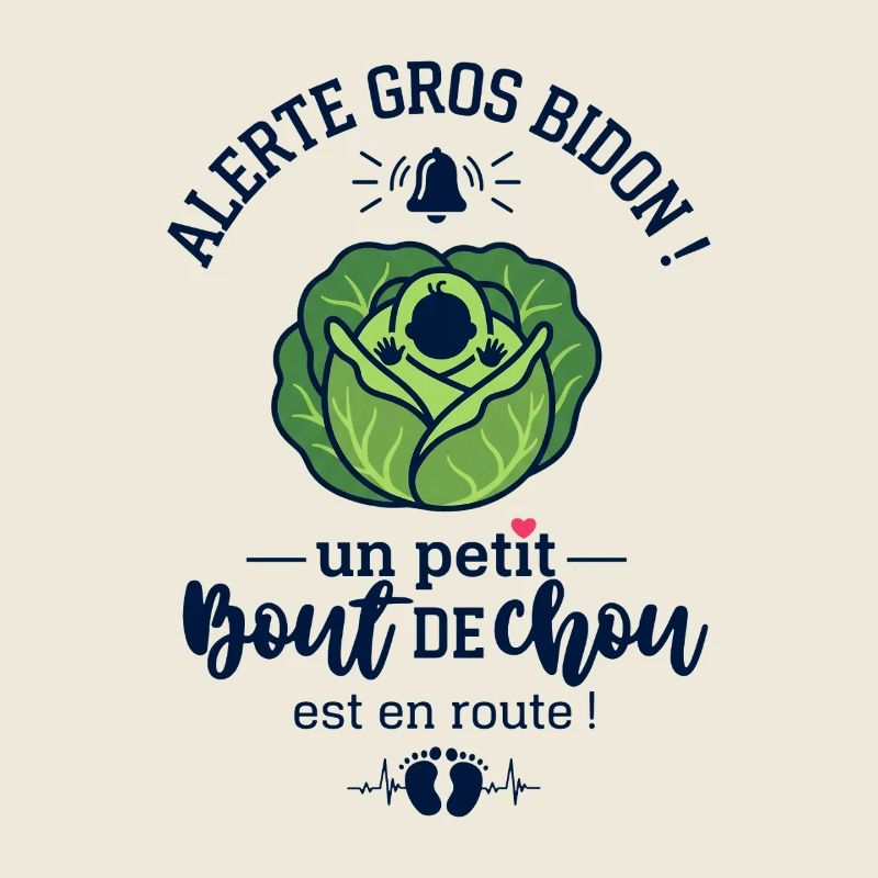 Annonce Grossesse Alerte Gros Bidon Chou