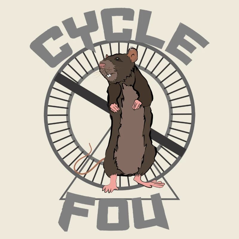 Cycle Fou : Rat Vectoriel Prisonnier de sa Roue !!